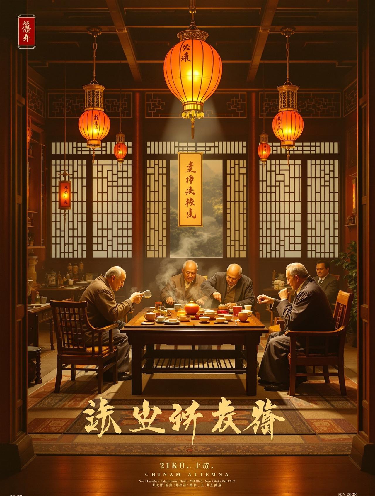 91在线影院作品《老茶馆》高清海报